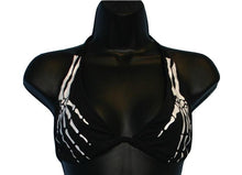 Load image into Gallery viewer, Skeleton Hand Print Bikini