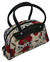 Load image into Gallery viewer, Medium Skulls and Roses Bag (Various Colours) - A