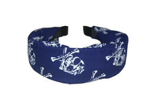 Load image into Gallery viewer, Cloth Pirate Skull and Crossbones Hair Band (Various Colours) - A
