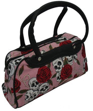 Load image into Gallery viewer, Medium Skulls and Roses Bag (Various Colours) - A
