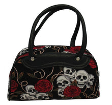 Load image into Gallery viewer, Medium Skulls and Roses Bag (Various Colours) - A
