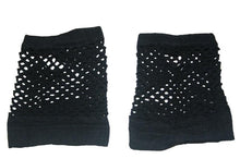 Load image into Gallery viewer, Black Fishnet Fingerless Gloves - A
