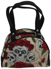 Load image into Gallery viewer, Small Skulls and Roses Bag (Various Colours) - A
