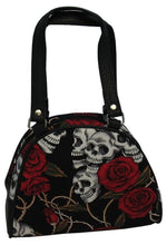Load image into Gallery viewer, Small Skulls and Roses Bag (Various Colours) - A
