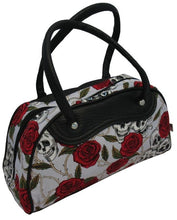 Load image into Gallery viewer, Medium Skulls and Roses Bag (Various Colours) - A
